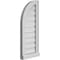 Ekena Millwork Quarter Round Top Left Surface Mount PVC Gable Vent w/ 2"W x 2"P Brickmould Sill Frame, 12"W x 28"H GVPQL12X2803SF - alternate 2